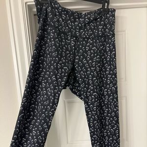 Black print workout leggings size xxl